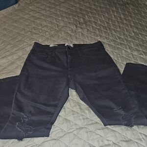 Universal Thread Gray Distressed Denim Jeans